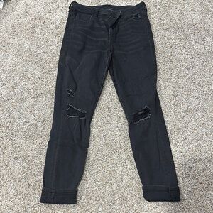 Women's American Eagle Distressed Black Jeans